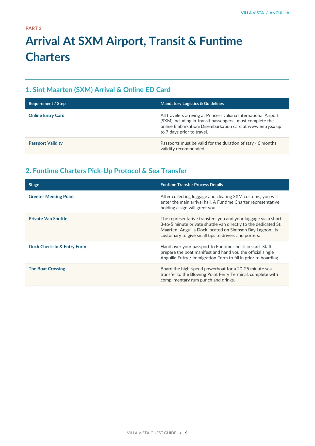 Vista Villa Anguilla guest guide - page 5